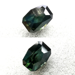 ★希少 レア 天然石★ 天然グリーンサファイア（日独ソ付）0.68ct/21nov30i 6枚目の画像