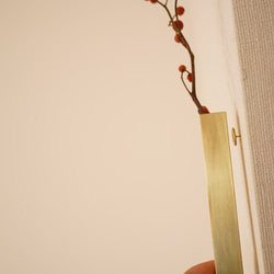 　真鍮製一輪挿し　□15 8枚目の画像