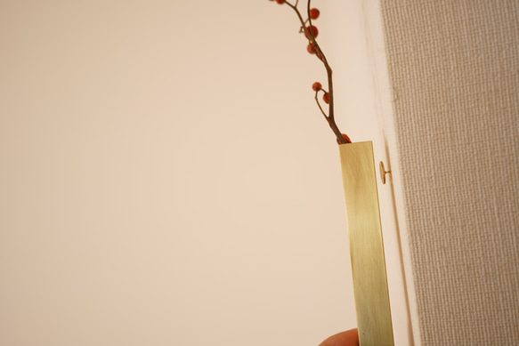 　真鍮製一輪挿し　□15 8枚目の画像