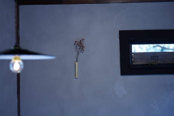 　真鍮製一輪挿し　□15 3枚目の画像