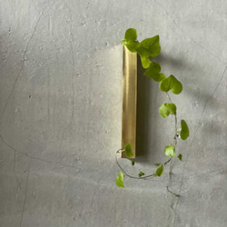 　真鍮製一輪挿し　□15 2枚目の画像