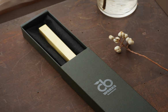 　真鍮製一輪挿し　□15 13枚目の画像