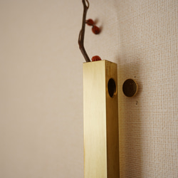 　真鍮製一輪挿し　□15 7枚目の画像