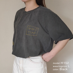 らくがき 半袖 Tシャツ 黒 S,M,L  綿100％   大人服 ユニセックス ヴィンテージライク　夏 2枚目の画像