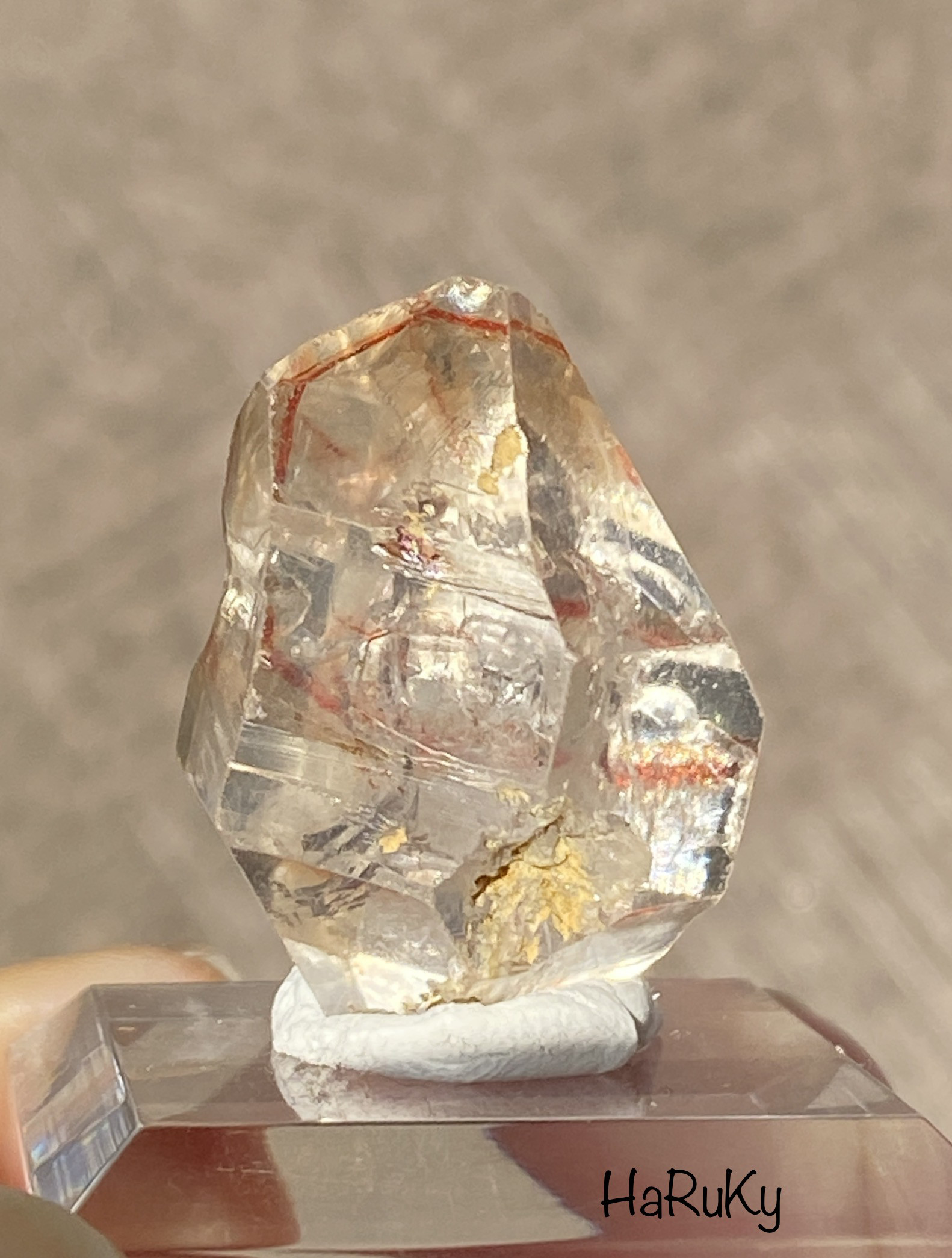 オイルインクォーツ 原石 標本 母岩付き 2 |