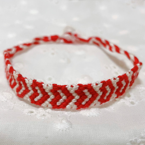 オーダーメイド』ミサンガ ハート柄 ブレスレット アンクレット