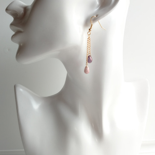 しずく＊チェコビーズのピアス・イヤリング◇7種類 ピアス（フック