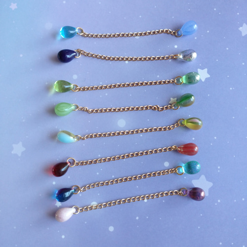 しずく＊チェコビーズのピアス・イヤリング◇7種類 ピアス（フック