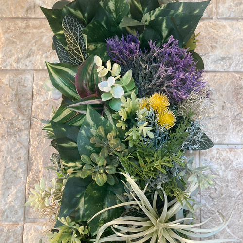 光触媒 人工観葉植物 ウォールグリーン フェイクグリーン フラワー8010