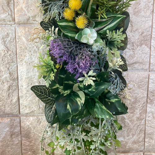 光触媒 人工観葉植物 ウォールグリーン フェイクグリーン フラワー8010