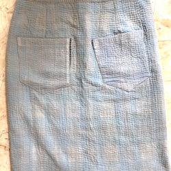 A フリーサイズ！ラリーキルト　ラップスカート⭐︎刺し子 グドゥリー 巻きスカート 3枚目の画像