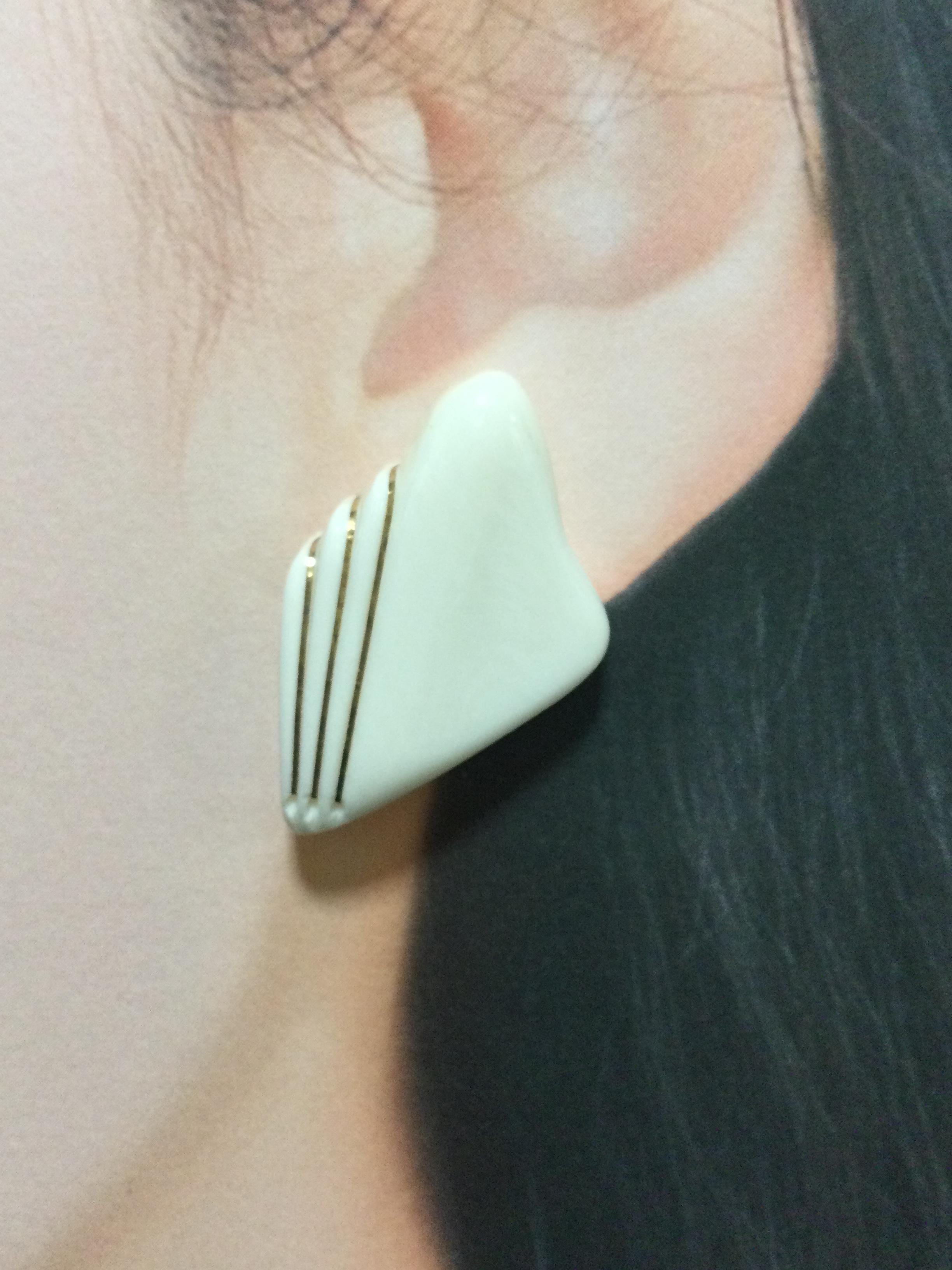 ☆本象牙ピアス(14kgf)  A-45 ※