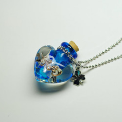 幻想的なカラフル鉱石ネックレス レジン ワックスコード変更可能