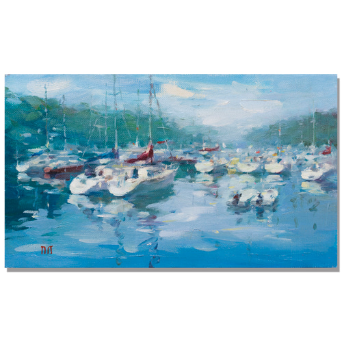 爽やかな風-1】油絵原画 M3サイズ 一点物 イーゼル付 豪華 爽やかな風-1】油絵原画 M3サイズ 一点物 イーゼル付 豪華