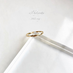 hammered design Ring(Gold) 1枚目の画像