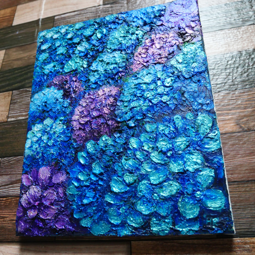 油絵 絵画【青い紫陽花】 絵画 HR 通販 15709475|Creema 油絵 絵画【青い紫陽花】 絵画 HR 通販 15709475|Creema