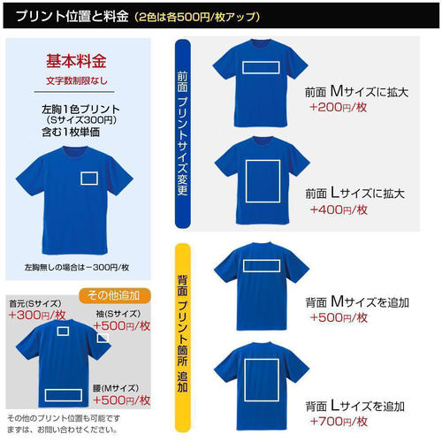 速乾ドライメッシュTシャツプリント オーダー作成 オリジナル 制作 名