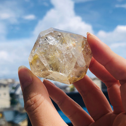 大粒！虹入りハーキマーダイヤモンド原石 天然石 虹色の星 通販