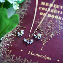 オリジナル 極上 ハーキマーダイヤモンドのネックレスとフックピアスの福袋　4月の誕生石 4枚目の画像