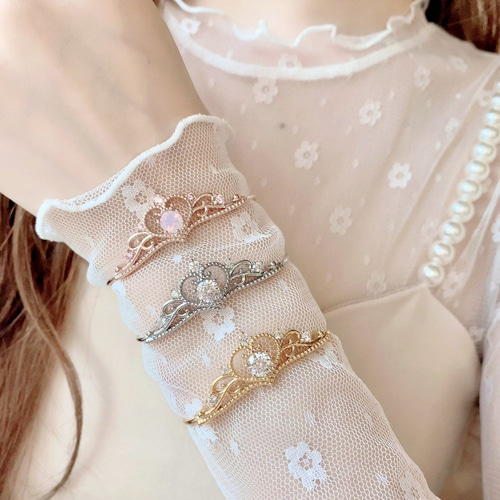 エミリーティアラブレスレット/PinkGold 王冠モチーフ 推し活 推しごと