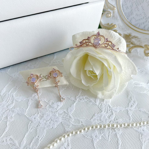 エミリーティアラブレスレット/PinkGold 王冠モチーフ 推し活 推しごと