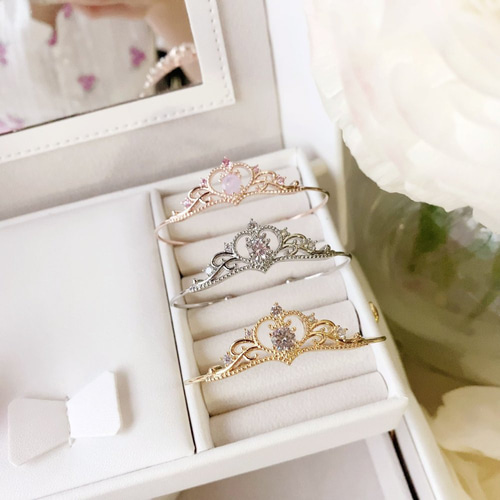 エミリーティアラブレスレット/PinkGold 王冠モチーフ 推し活 推しごと