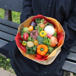 母の日【いろいろ野菜のブーケ O3】食いしん坊のブーケシリーズ 4枚目の画像