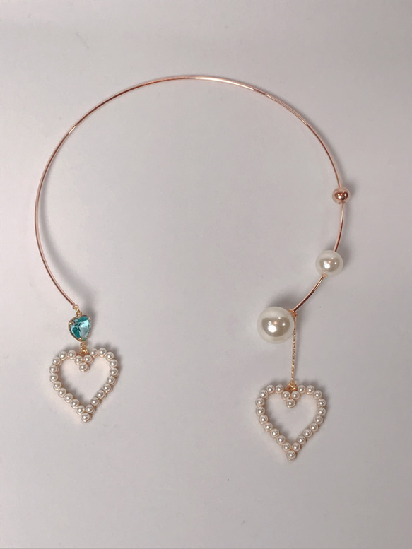 pearl heart choker 12枚目の画像