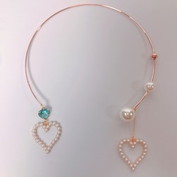 pearl heart choker 14枚目の画像