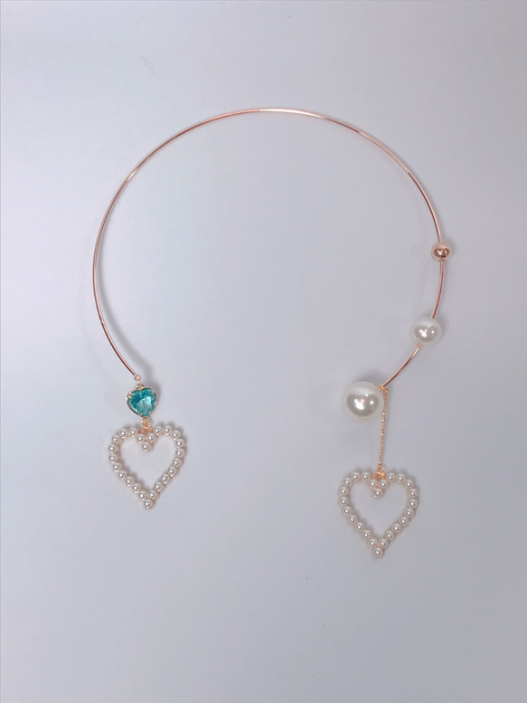 pearl heart choker 7枚目の画像