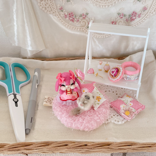 ラブリーうさちゃん♡豪華セット 羊毛フェルト】 羊毛フェルト