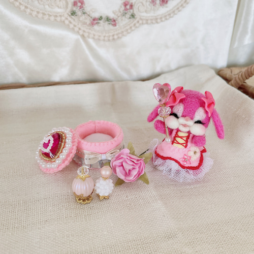 ラブリーうさちゃん♡豪華セット 羊毛フェルト】 羊毛フェルト