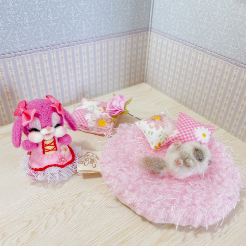 ラブリーうさちゃん♡豪華セット 羊毛フェルト】 羊毛フェルト
