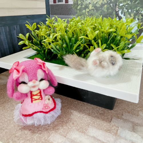 ラブリーうさちゃん♡豪華セット 羊毛フェルト】 羊毛フェルト