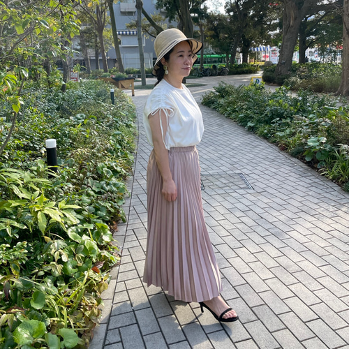 新品❤️MARK & LONA ピンクプリーツスカート インパンプリーツチェックスカート（ミニスカート） | PINK-latte