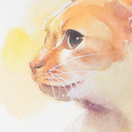 絵画 猫 水彩 ねこ 猫の絵 猫のイラスト cat art watercolor 猫の水彩画 | cat watercolor Generative AIのイラスト素材