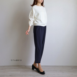 售罄！ [100% 棉] High Gauge Shell Button Puff Sleeve Cotton 3WAY Lon 第5張的照片