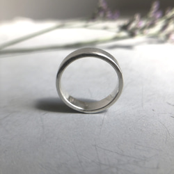 mat ring silver 5mm /シルバー/リング/指輪/マット/艶消し/シンプル/刻印 5枚目の画像