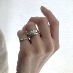 mat ring silver 5mm /シルバー/リング/指輪/マット/艶消し/シンプル/刻印 7枚目の画像