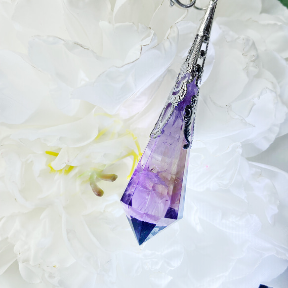 OLINA DESIGN 紫黃晶 紫水晶 夢幻紫水晶 靈擺項鍊 財富❌智慧能量 女神守護加速顯化 第3張的照片