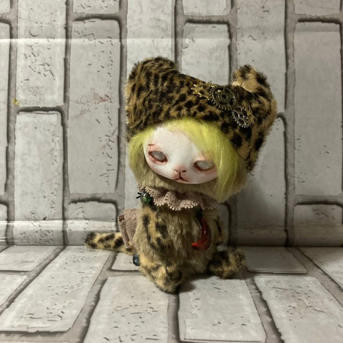 【正規通販】 アートドール ☆ ムーン 2 (猫) ☆ 創作人形 ☆ ねこ ☆ 287 ぬいぐるみ