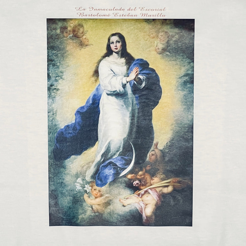 ムリーリョ 無原罪の御宿り マリア様 綿5.6オンスヘヴィーウエイトT