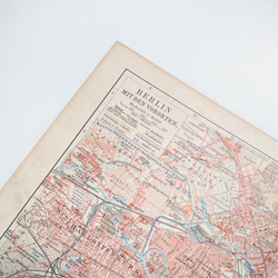 ドイツ ベルリンと郊外 アンティークマップ 古地図 ヴィンテージペーパー 図版 マイヤー百科事典 1957-44 8枚目の画像