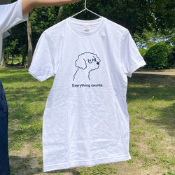 【選べる犬Tシャツ】メガネ犬 1枚目の画像