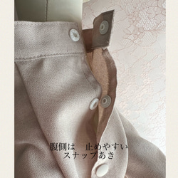 【犬ドレス】可愛い小花付き　ラベンダー❤️チュールスカート　パール飾り❤️おしゃれお出かけドレス　SML 受注生産 10枚目の画像
