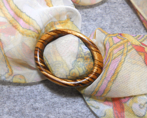 スカーフリング ゼブラウッド＆縞黒檀 スカーフ・バンダナ Nobu 通販