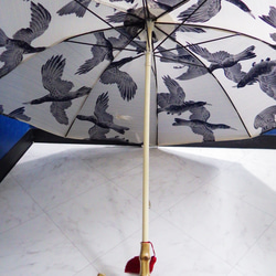 【2023期間限定サマーセール開催！】浴衣から生まれた日傘　知らぬ間に 気づけば夏がすぐそこに【岡重】傘袋なし 9枚目の画像