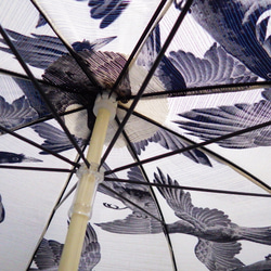 【2023期間限定サマーセール開催！】浴衣から生まれた日傘　知らぬ間に 気づけば夏がすぐそこに【岡重】傘袋なし 12枚目の画像