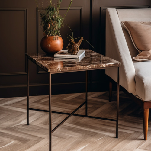 レアデザイン 大理石 テーブル サイドテーブル アンティーク