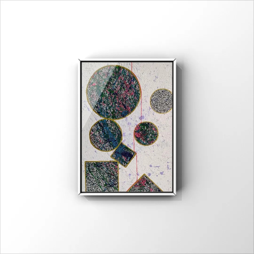 アート　原画　抽象 抽象画 現代アート 原画「火の起源」 絵画 エンサーナアート